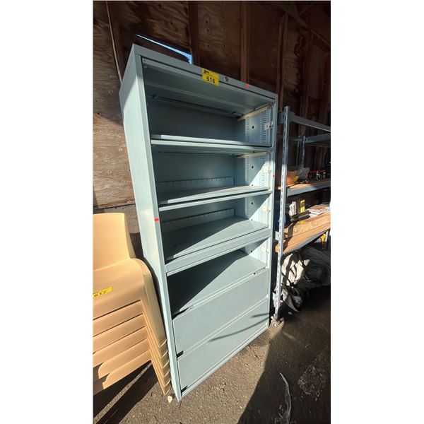 6 DOOR METAL FILE CABINET 36.5" X 18" X 77"