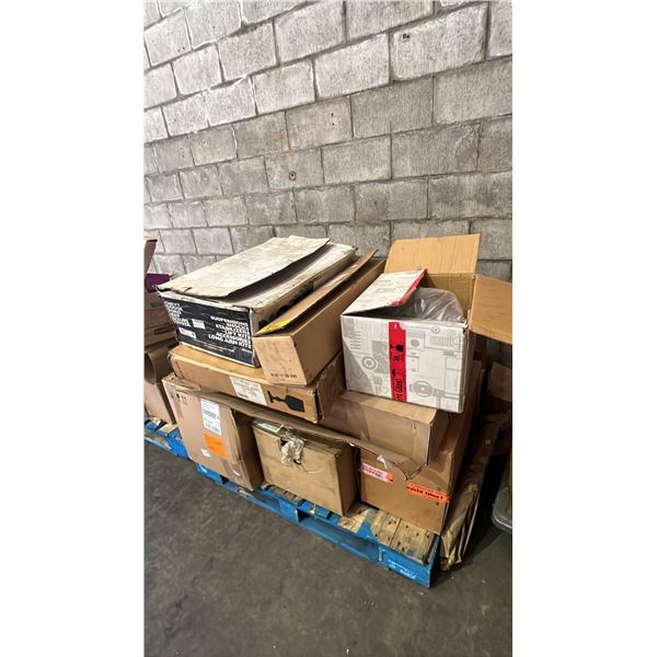 PALLET OF ASSORTED AUTOMOTIVE PARTS; MERCEDES, TOYOTA & MORE