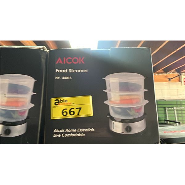 *NEW IN BOX* AICOK FOOD STEAMER HY-4401S