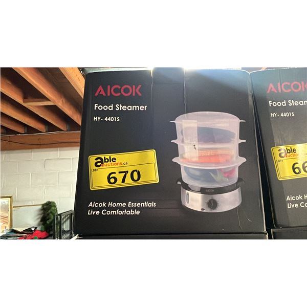 *NEW IN BOX* AICOK FOOD STEAMER HY-4401S