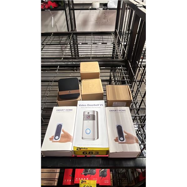 *NEW IN BOX* (3) VIDEO DOORBELLS & (4) PLUG-IN DOOR CHIMES