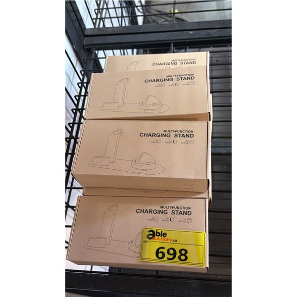 *NEW IN BOX* (6) MULTIFUNCTION CHARGING STANDS FOR IPHONE/WATCH/AIRPODS