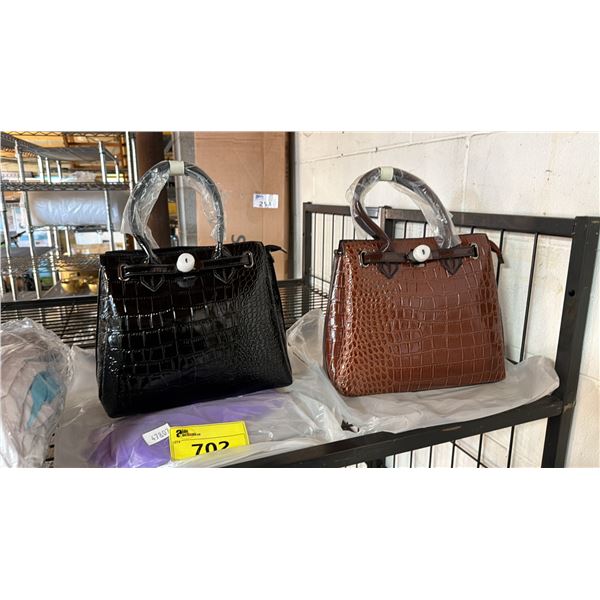 *NEW* (2) CROCODILE PATTERN PURSES