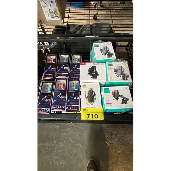 *NEW IN BOX* ASSORTED WIRELESS CHARGERS, PHONE HOLDERS & CHARGE/SYNC CABLES