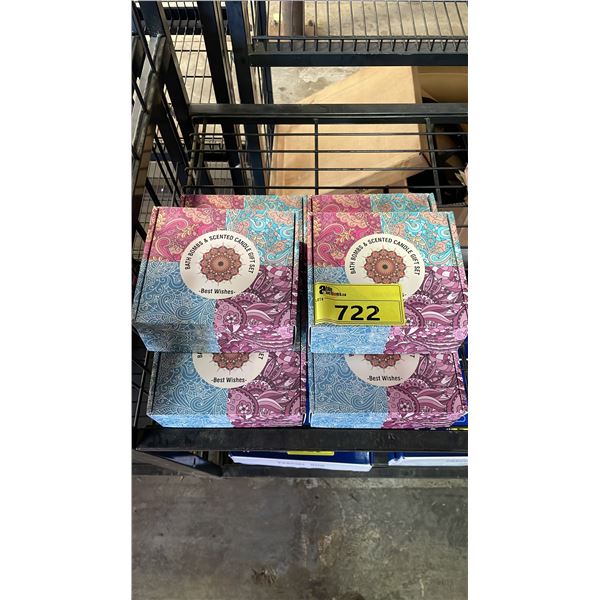 *NEW IN BOX* (6) BATH BOMBS & SCENTED CANDLES GIFT SETS