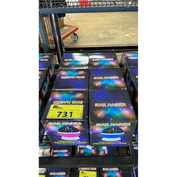 *NEW IN BOX* (6) STAR MASTER DREAM ROTATING PROJECTION LAMPS