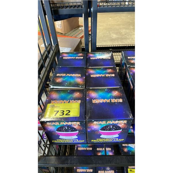 *NEW IN BOX* (6) STAR MASTER DREAM ROTATING PROJECTION LAMPS