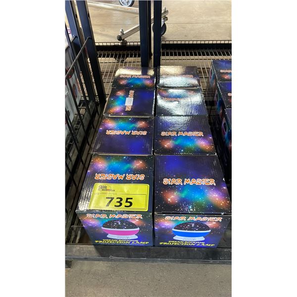 *NEW IN BOX* (6) STAR MASTER DREAM ROTATING PROJECTION LAMPS