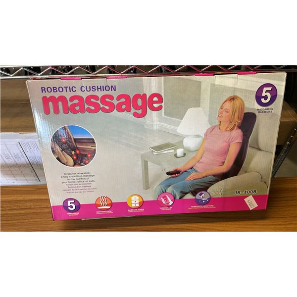 *NEW IN BOX* JB-100B ROBOTIC MASSAGE CUSHIONS WITH 5 MASSAGERS
