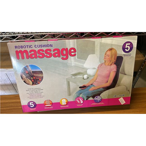 *NEW IN BOX* JB-100B ROBOTIC MASSAGE CUSHIONS WITH 5 MASSAGERS