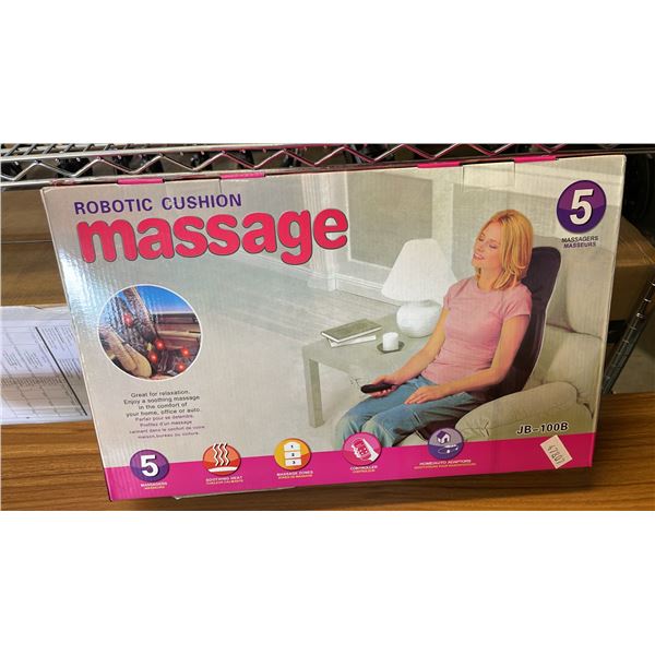 *NEW IN BOX* JB-100B ROBOTIC MASSAGE CUSHIONS WITH 5 MASSAGERS