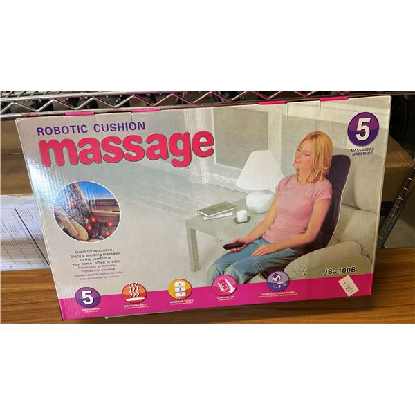 *NEW IN BOX* JB-100B ROBOTIC MASSAGE CUSHIONS WITH 5 MASSAGERS