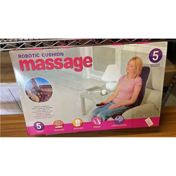 *NEW IN BOX* JB-100B ROBOTIC MASSAGE CUSHIONS WITH 5 MASSAGERS