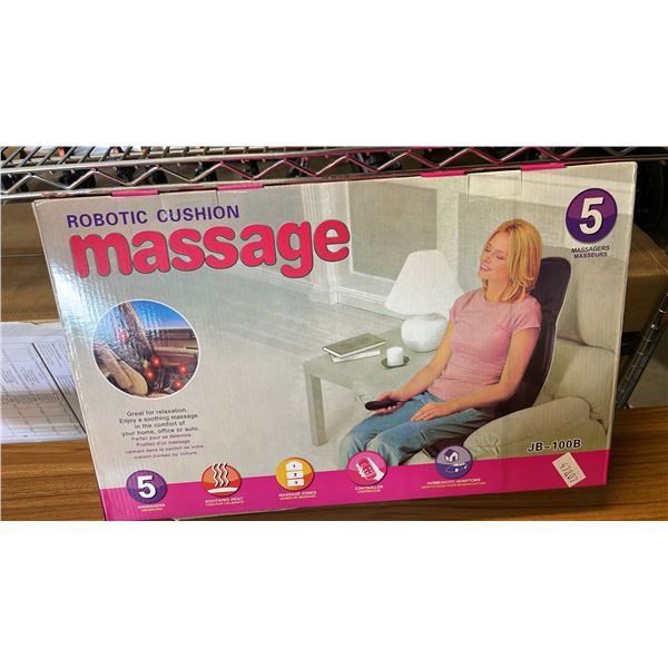 *NEW IN BOX* JB-100B ROBOTIC MASSAGE CUSHIONS WITH 5 MASSAGERS