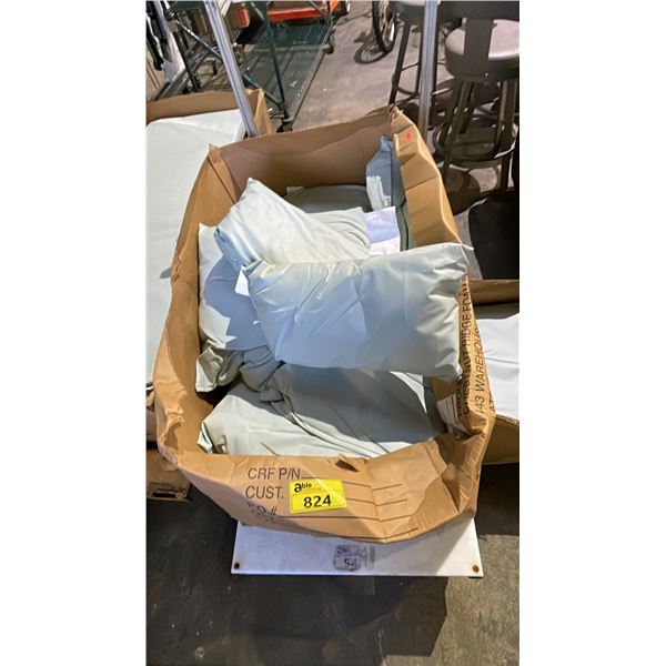 BOX OF 14" X 22" NYLON COVERED FOAM PILLOWS