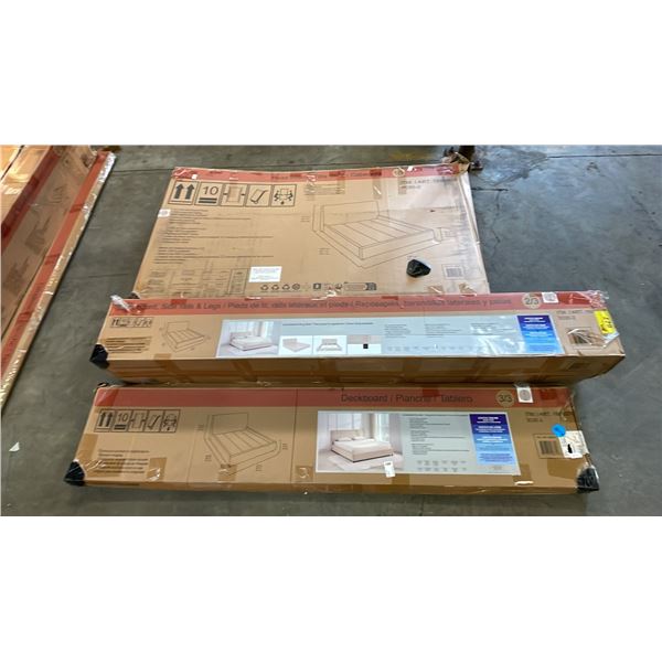 CANNES KING SIZE UPHOLSTERED BED: 3 BOXES