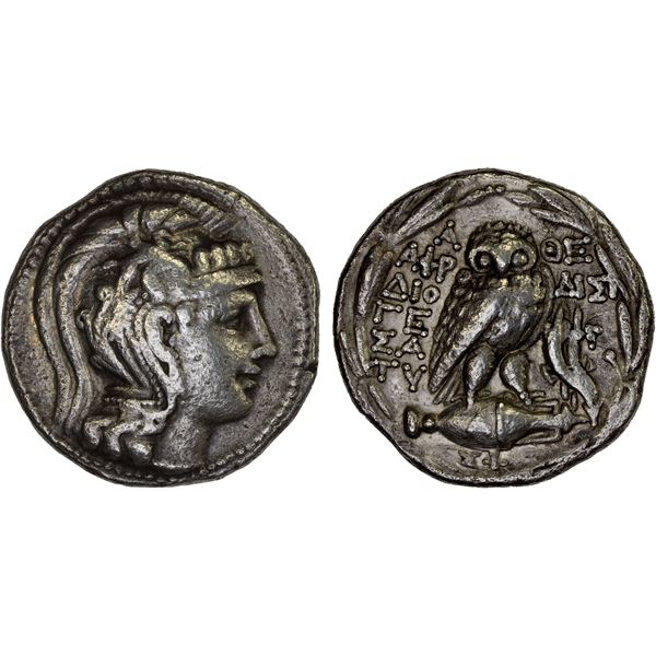 ATTICA: Athens, AR tetradrachm (16.92g), 152/1 BC, F-VF