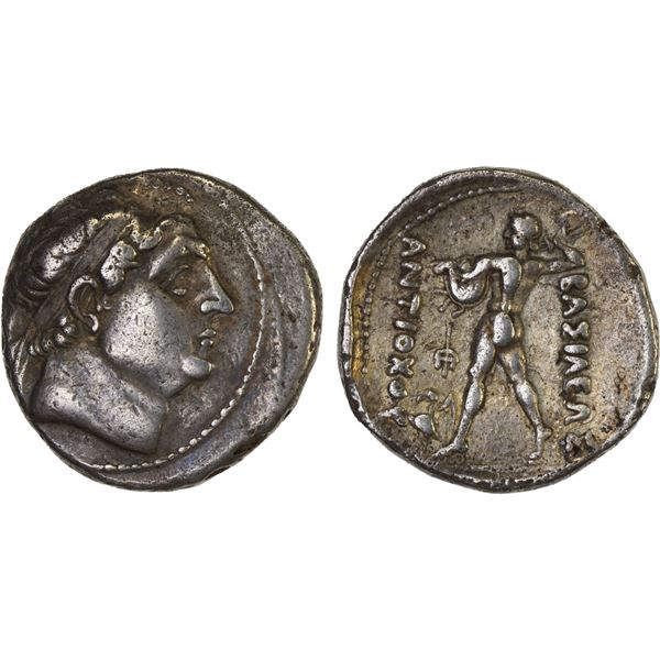BACTRIA: Diodotos I Soter, ca. 255-235 BC, AR tetradrachm (16.13g), VF