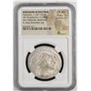 Image 2 : BACTRIA: Heliokles I Dikaios, ca. 145-130 BC, AR tetradrachm (16.85g), NGC Choice AU