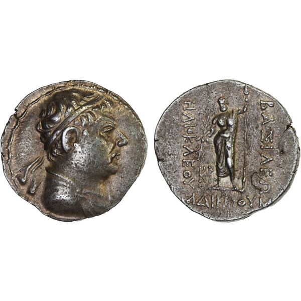 BACTRIA: Heliokles I Dikaios, ca. 145-130 BC, AR tetradrachm (16.93g), VF-XF