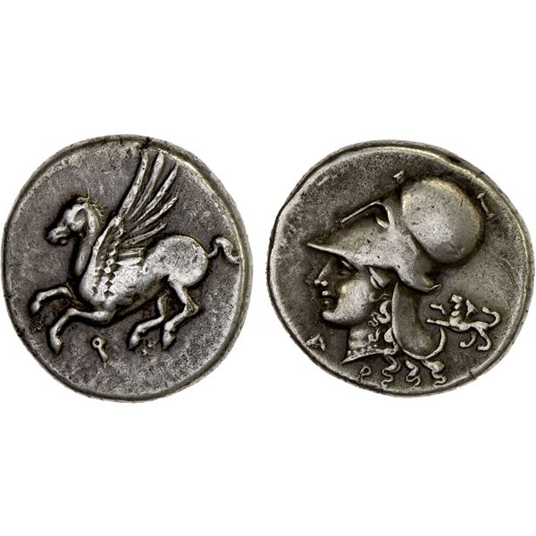 CORINTH: AR stater (8.44g), ca. 345-307 BC, VF