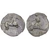 Image 1 : CALABRIA: Tarentum, AR nomos (didrachm) (7.54g), ca. 302-280 BC, NGC AU