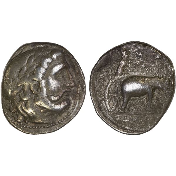 SELEUKID KINGDOM: Seleukos I Nikator, 312-281 BC, AR tetradrachm (16.08g), Seleukeia on the Tigris I