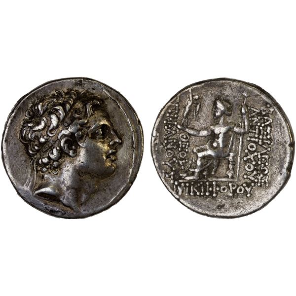 SELEUKID KINGDOM: Antiochos IV Epiphanes, 175-164 BC, AR tetradrachm (16.48g), Antioch on the Oronte