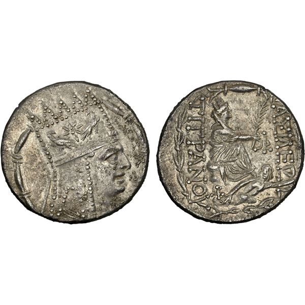 ARMENIA: Tigranes II, 95-56 BC, AR tetradrachm (15.70g), NGC Choice AU