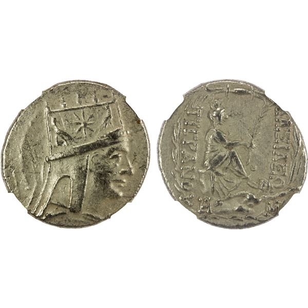 ARMENIA: Tigranes II, 95-56 BC, AR tetradrachm (15.66g), Tigranocerta, NGC XF