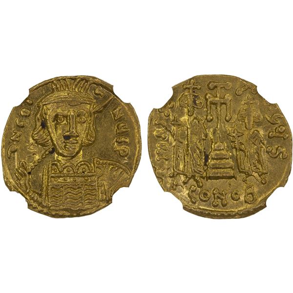 BYZANTINE EMPIRE: Constantine IV Pogonatus, 668-685, AV solidus (4.36g), Constantinople, ca. 674-681