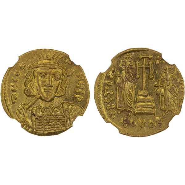 BYZANTINE EMPIRE: Constantine IV Pogonatus, 668-685, AV solidus (4.43g), Constantinople, ca. 674-681