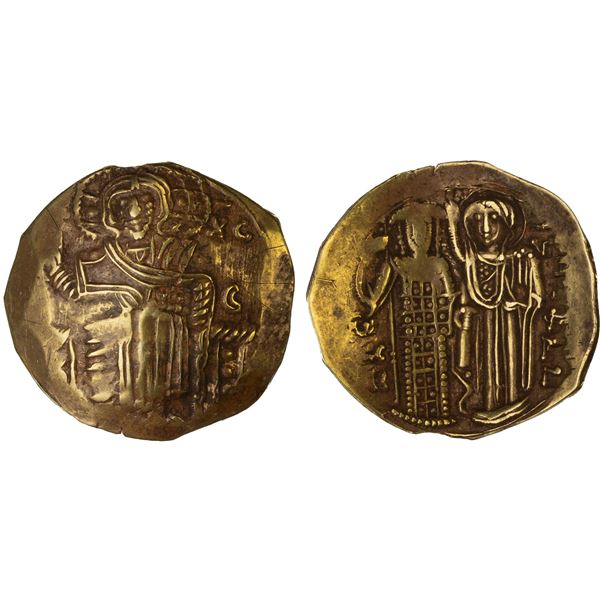 KINGDOM OF NICAEA: John III Ducas-Vatatzes, 1222-1254, AV hyperpyron (4.37g), Magnesia, VF