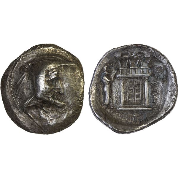 PERSIS KINGDOM: Vadfradad I (Autophradates), ca. mid-2nd century BC, AR tetradrachm (16.36g), VF
