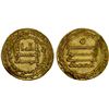 Image 1 : ABBASID: al Mu'tasim, 833-842, AV dinar (4.27g), Madinat al-Salam, AH224, XF