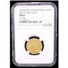 Image 2 : ALMOHAD: Abu Ya'qub Yusuf I, 1163-1184, AV 1/2 dinar (2.32g), NM, ND, NGC MS65