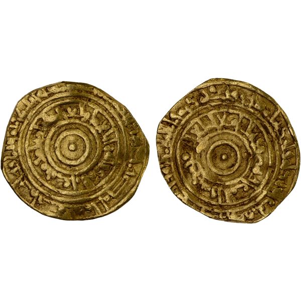 FATIMID: al-'Aziz, 975-996, AV dinar (3.68g), al-Mansuriya, AH382, Fine