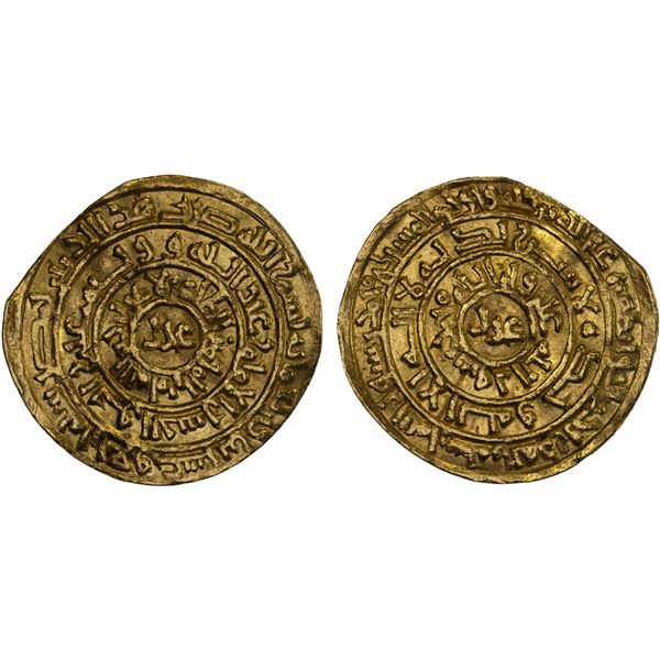 FATIMID: al-Zahir, 1021-1036, AV dinar (3.93g), Misr, AH424, VF