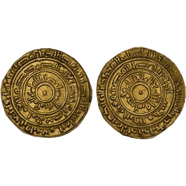 FATIMID: al-Mustansir, 1036-1094, AV dinar (3.87g), Misr, AH448, XF