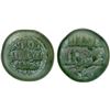 Image 1 : FATIMID: al-Hakim, 996-1021, glass weight (2.95g), VF