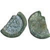 Image 1 : FATIMID: Late issue, ruler name off flan, ca. 1140-1171, glass weight/jeton (5.44g), VF-XF