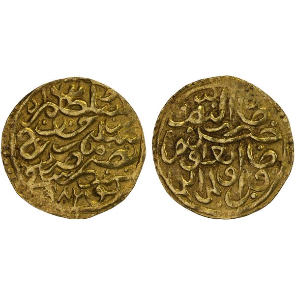 OTTOMAN EMPIRE: Murad III, 1574-1595, AV sultani (3.46g), Tunis, AH982, XF