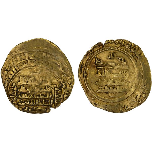 SELJUQ OF HAMADAN: Sayf al-Dawla Inanj Beg, 1093-after 1097, AV dinar (3.69g) (Hamadan), AH487, crud