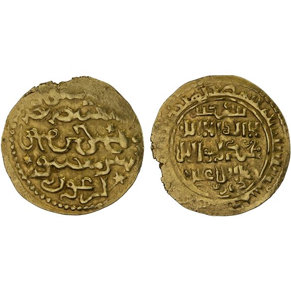 ILKHAN: Arghun, 1284-1291, AV dinar (4.32g) (Tabriz), AH691, strong VF