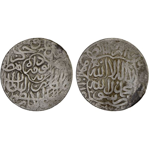 TIMURID: Muzaffar Husayn, 1506, AR tanka (4.82g), Herat, ND, VF
