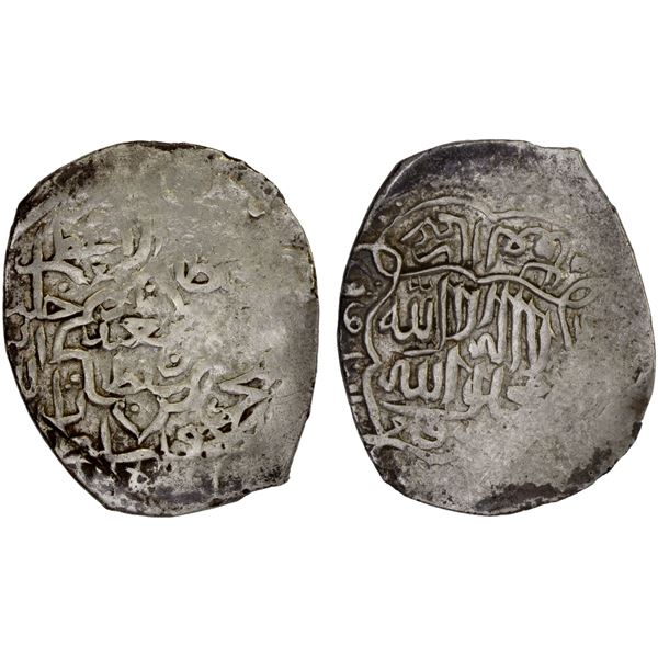 KHANS OF YARKAND: Sultan Sa'id Khan, 1514-1533, AR tanka (4.75g), NM, ND, VF