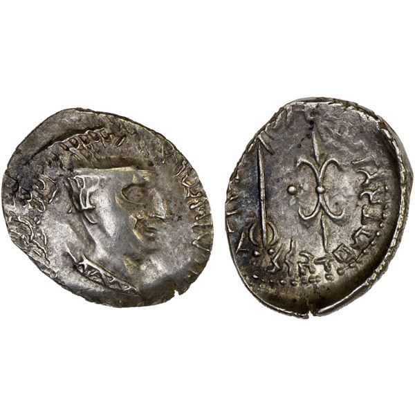 KSHAHARATAS OF SAURASHTRA: Nahapana, ca. 50-100, AR drachm (2.48g), VF-XF