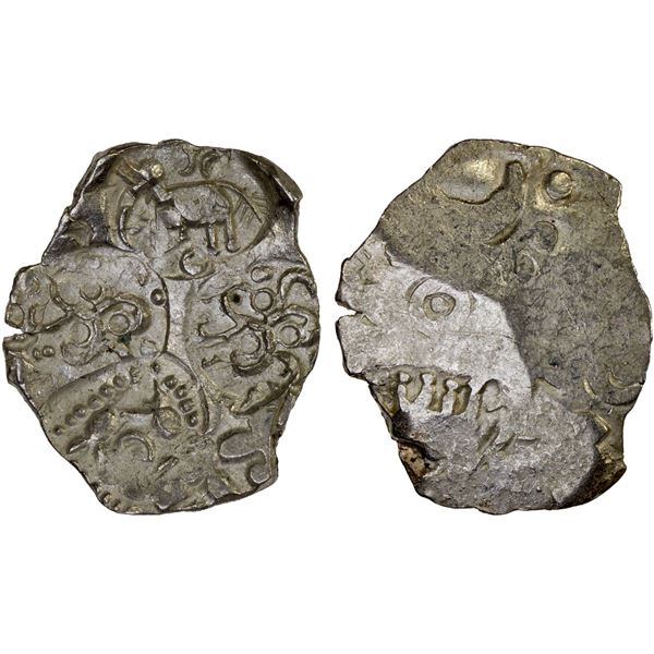 PAINGANGA: Anonymous, ca. 500-400 BC, AR 1/2 karshapana (1.59g), XF