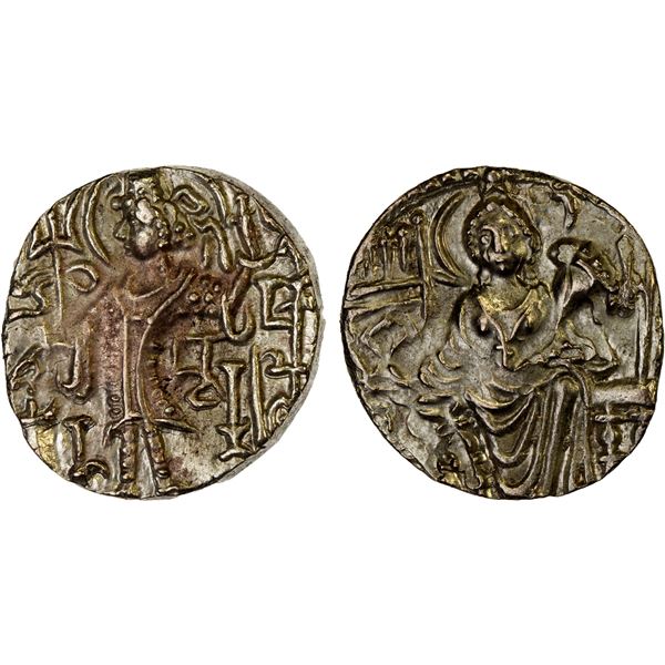 KUSHAN: Kipanada, ca. 350-375, AV dinar (7.54g), XF