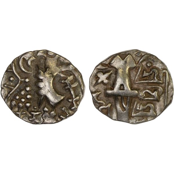 KIDARITE: Vigrahatunga, 7th/8th century, debased AV dinar (7.63g), bold VF-XF